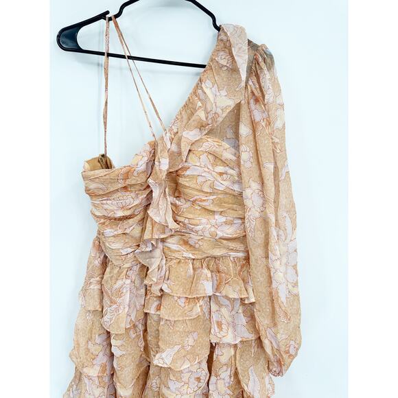 Ulla Johnson Hazel Gown in Magnolia Floral Print One Shoulder 8 NEW - Picture 7 of 9